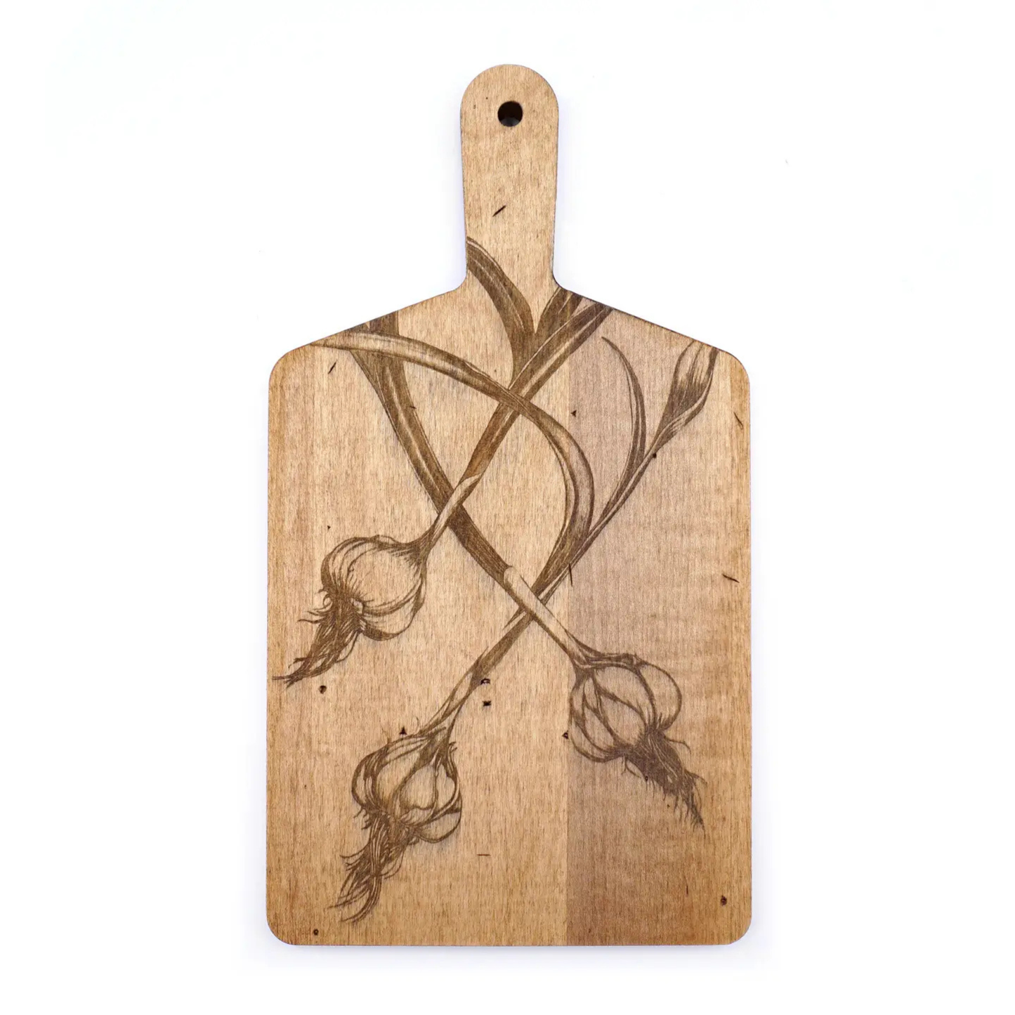 Laura Zindel Artisan Garlic Engraved Serving Board